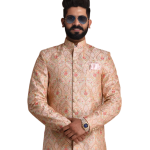 Lucknowi Heavy Embroidered Light Pink Royal Sherwani | Elegant Ethnic Wear | Jaipurio